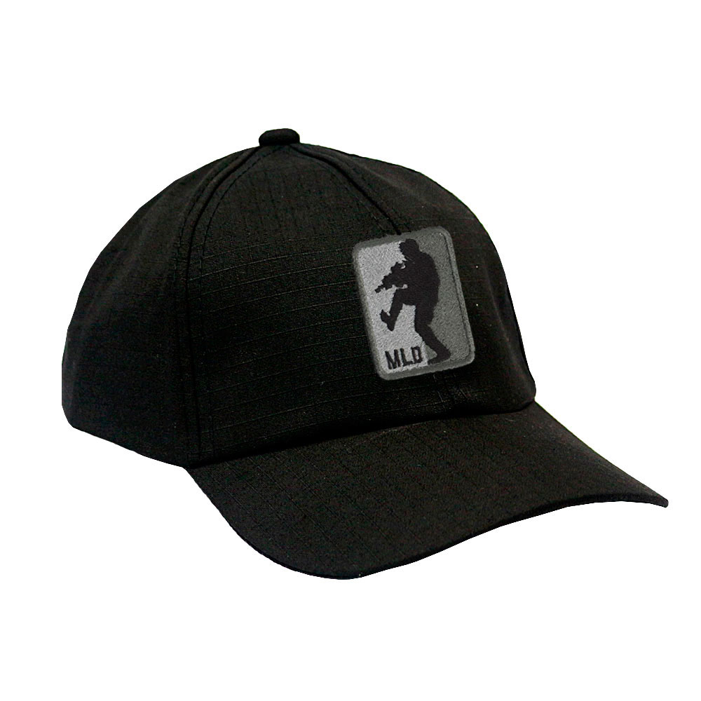 Boné Militar Rip Stop com Patch Aplicado MLD | Preta - Atack