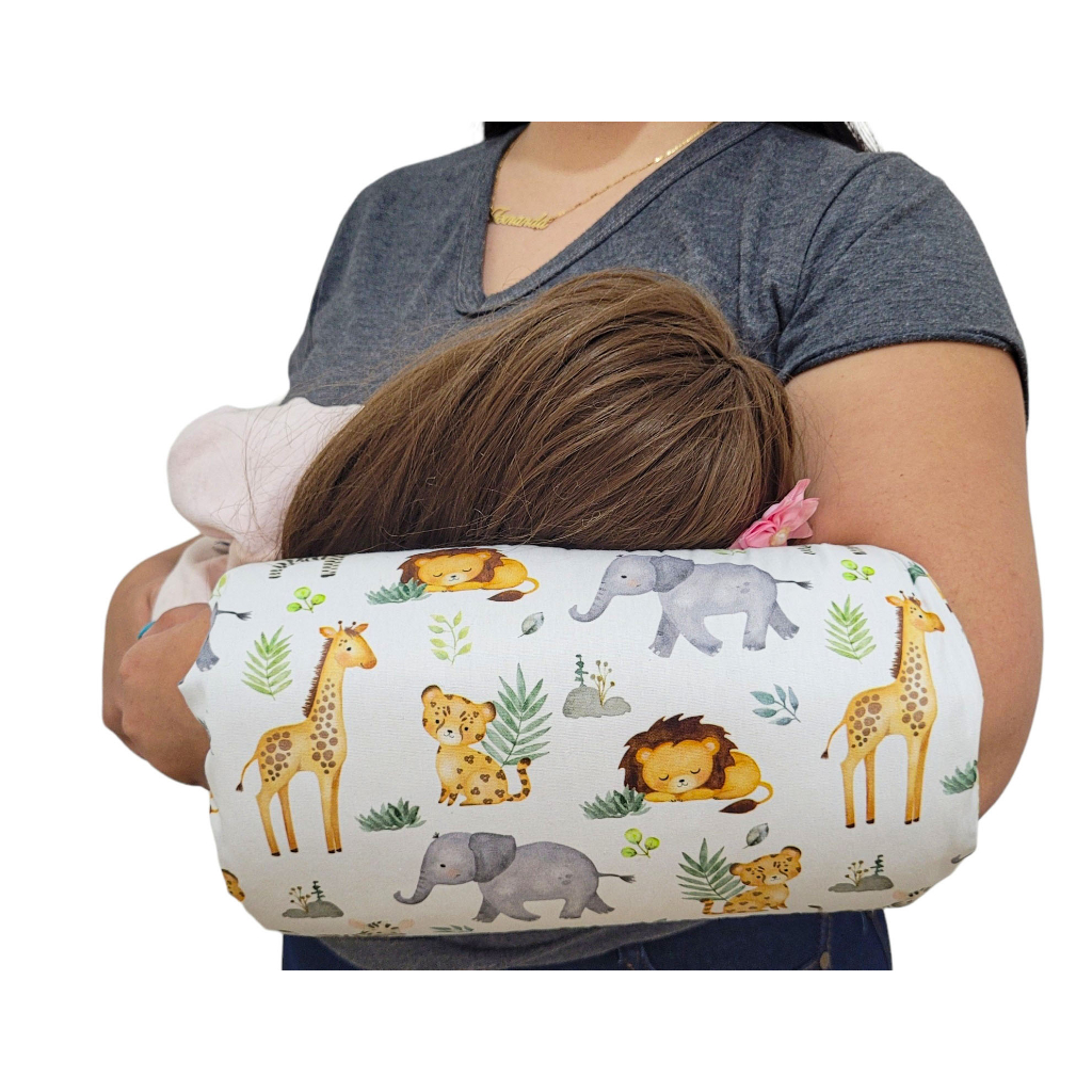 Almofada Amamentação De Braço Para Bebê Impermeavel Estampada Oferta