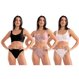 Kit 2 Top Fitness Regata Feminino SHE Sem Bojo Sem Costura Microfibra Para Academia Exercicio