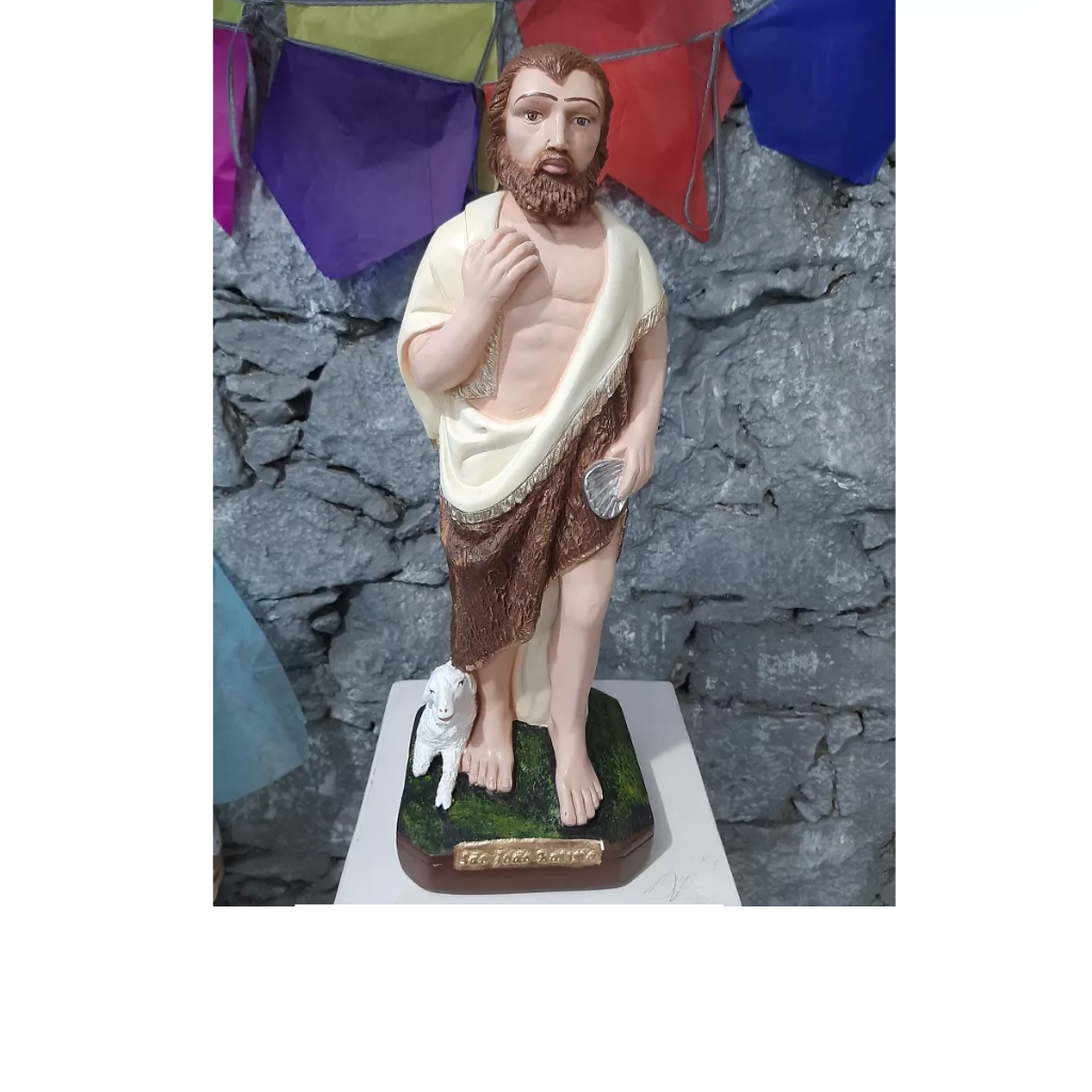 Imagem São João Batista 40 cm Gesso Resinado
