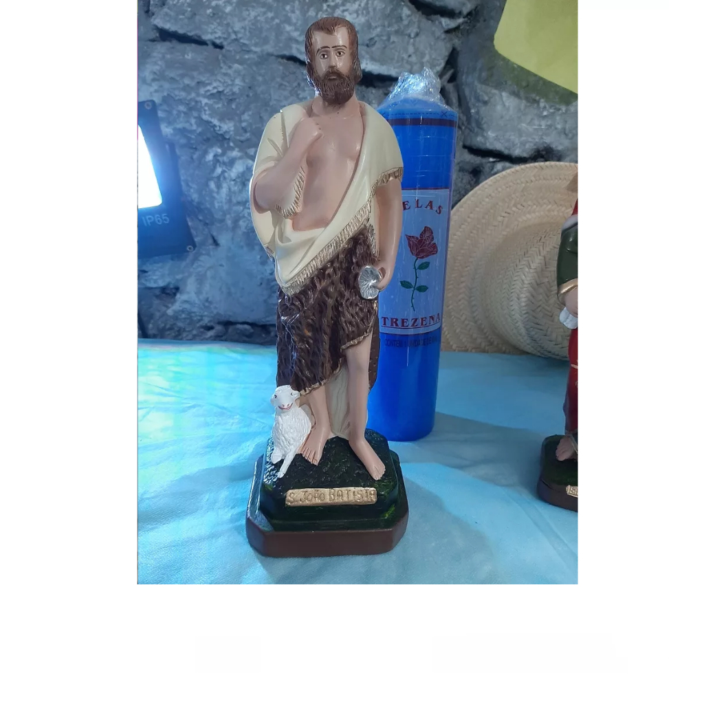Imagem  São João Batista  30 cm Gesso Resinado