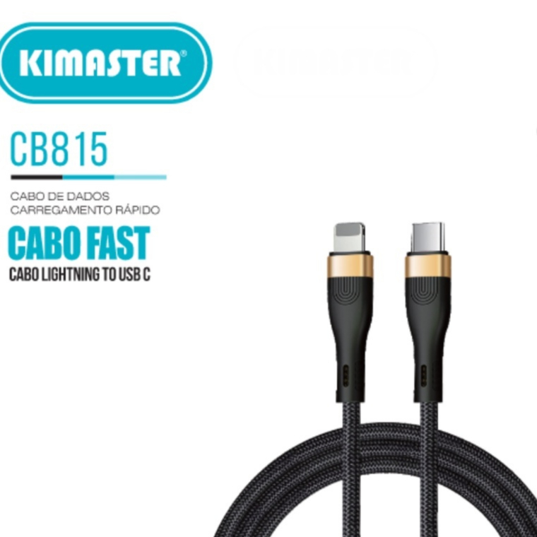 Cabo iPhone Apple Lightning USB Type C 1 Metro para dados e carregamento rápido CB815