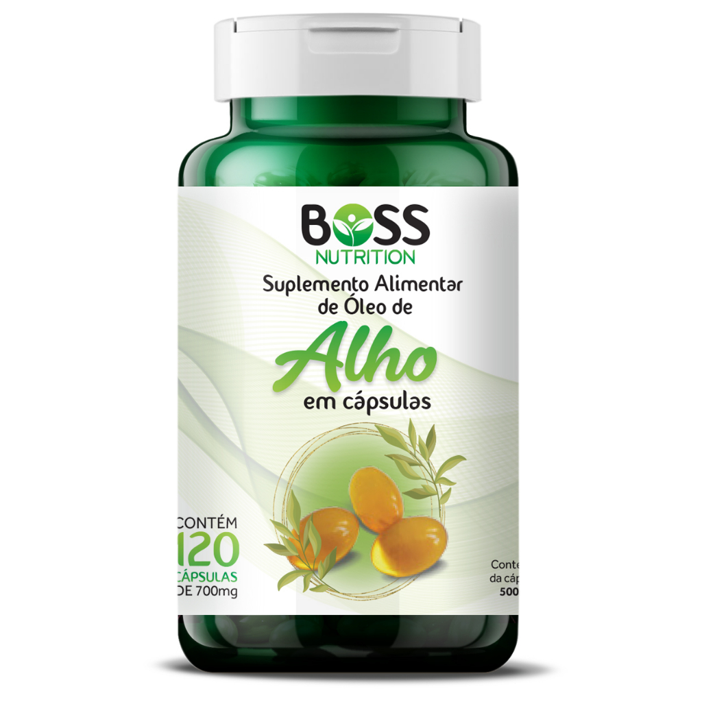 Óleo De Alho 120 Caps 500 Mg - Kit 6 Potes - Boss Nutrition