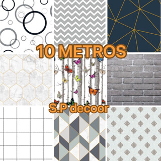 papel de parede adesivo facil de usar 0,45x10m