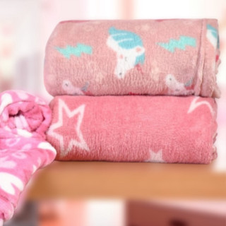 Manta Cobertor de Bebe Estampada 1,10 x 1,00m Menina e Menino Cobertinha de Berço