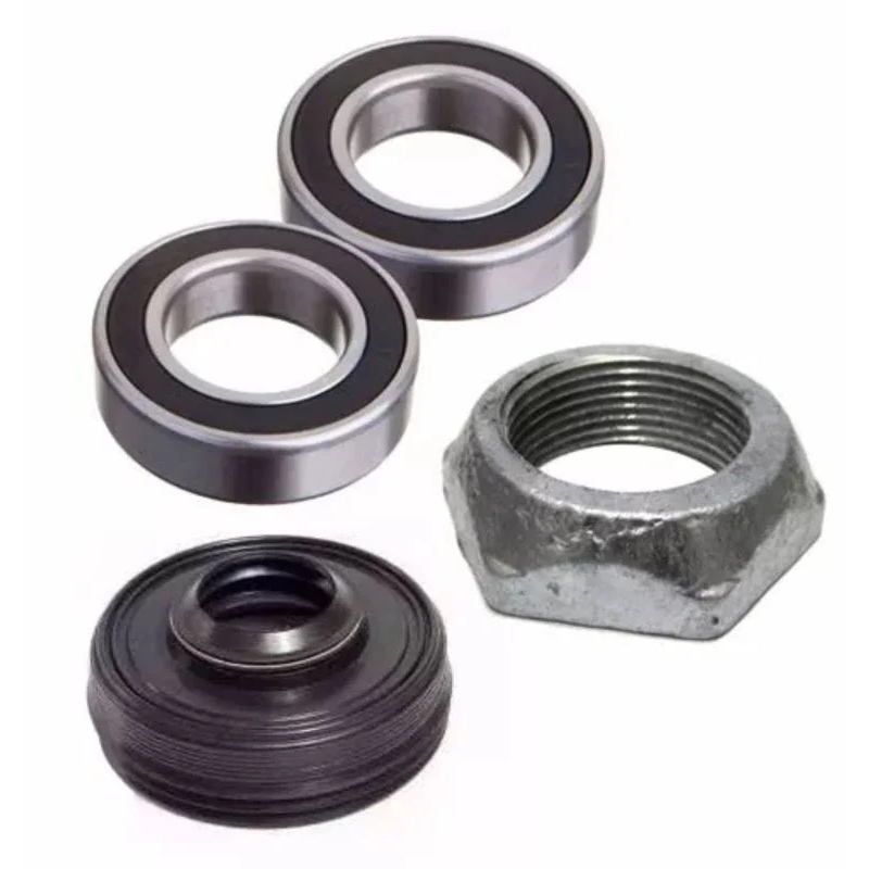 Kit Retentor Porca e Rolamentos Lavadora Ge Mabe dako 8 á 15kg