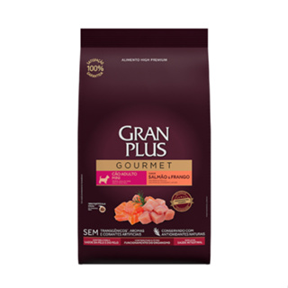 Ração GranPlus Gourmet Cães Adultos Porte Mini Salmão e Frango 3kg em Oferta na Shopee