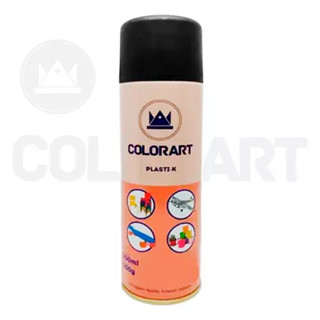 Tinta Spray Preto Fosco Para Plástico Plasti-k Colorart 300ml