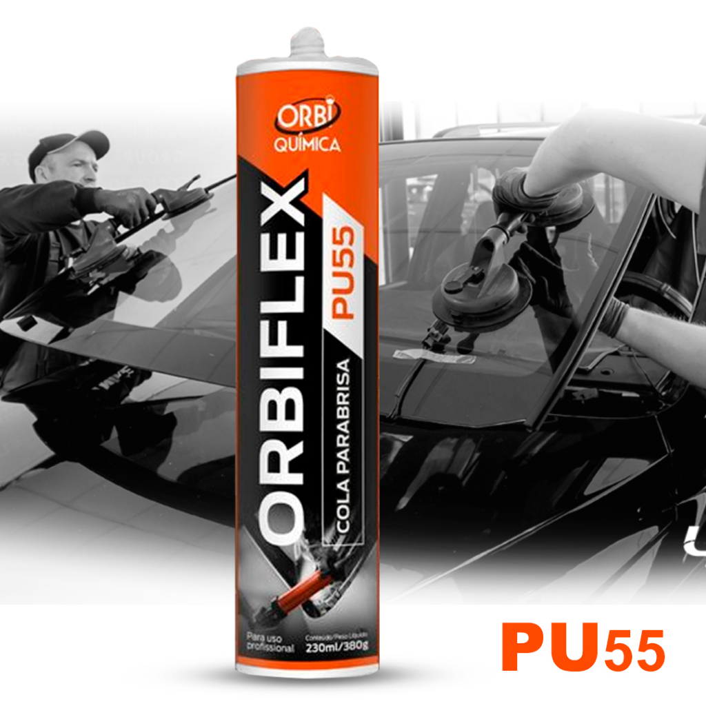 Cola para Parabrisa PU 55 contém 380g Orbi Flex