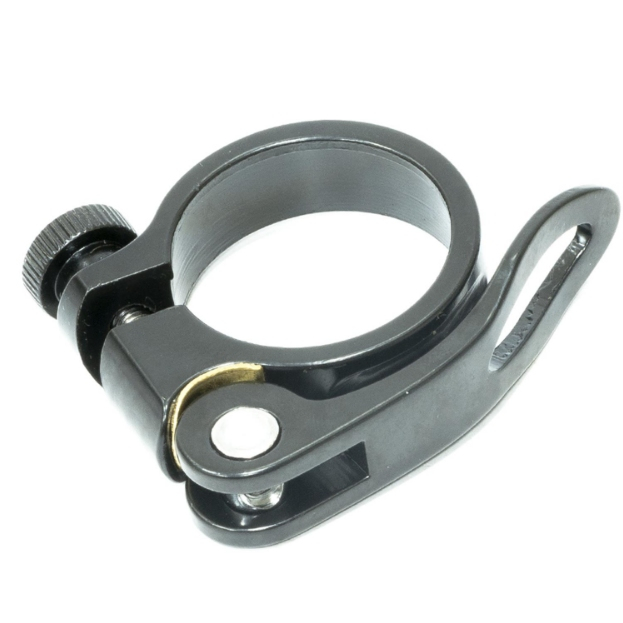 Abraçadeira de Canote Selim 34.9 mm Com Blocagem Alumínio Preto - Absolute