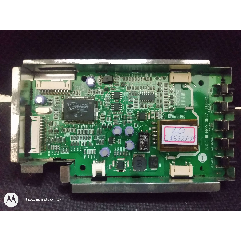 placa mae usada monitor LG L1552S-SF em bom estado