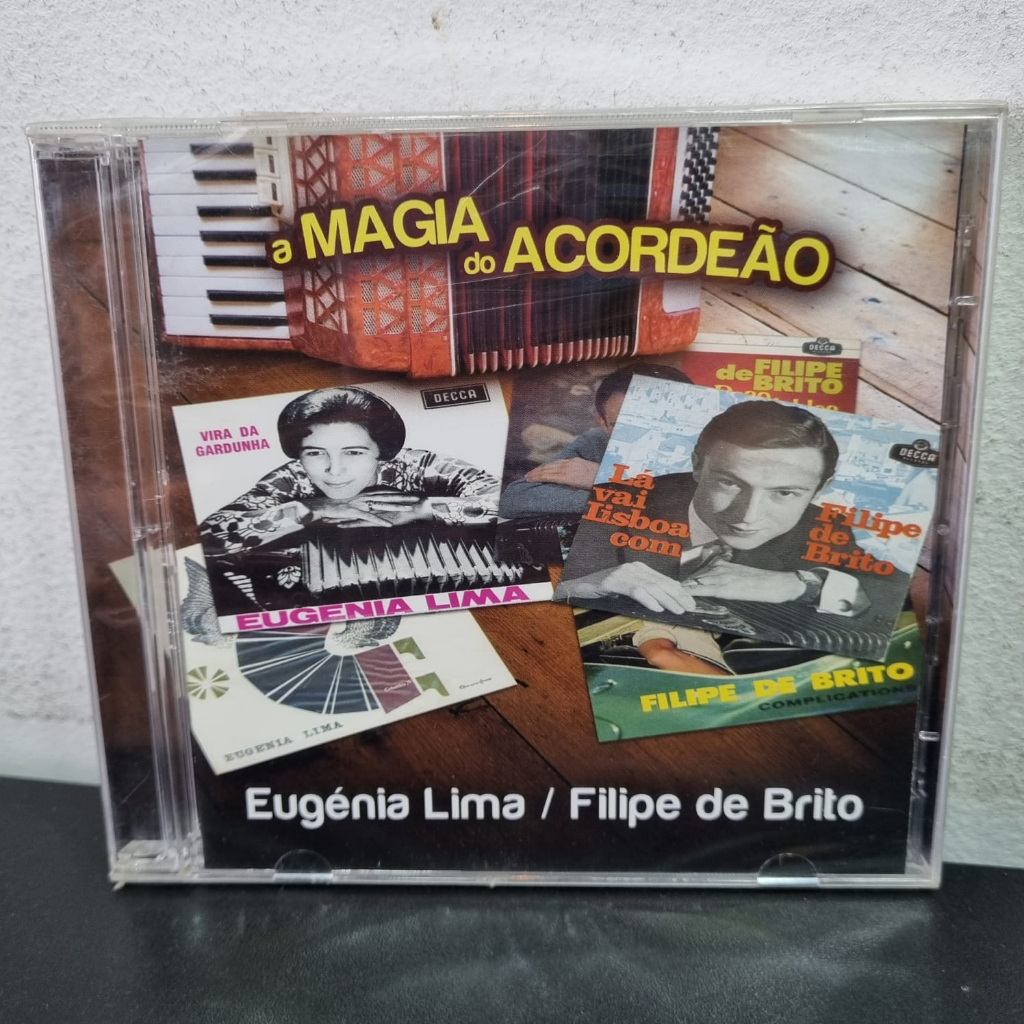 CD Duplo Eugênia Lima e Filipe de Brito - A Magia do Acordeão - Lacrado - Acordeon - Muito Raro