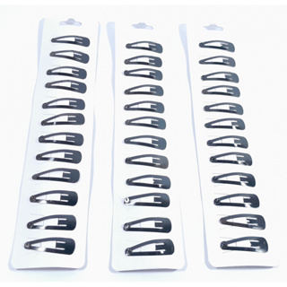 Presilha de Cabelo Mini Tic Tac Preta Kit Atacado 30 Pares em Oferta na Shopee
