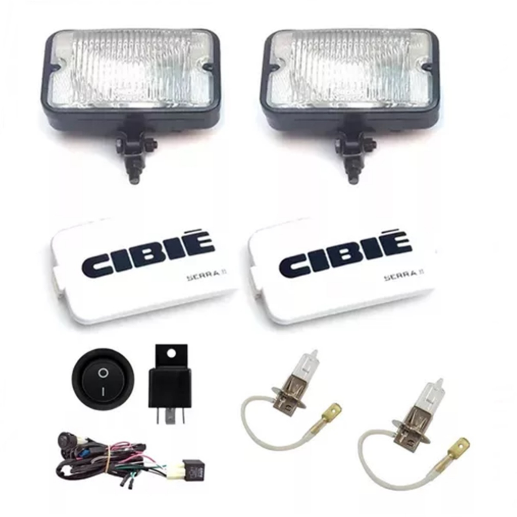 Kit Farol Milha Capa Cibie Serra Ii Auxiliar Opala Chevette