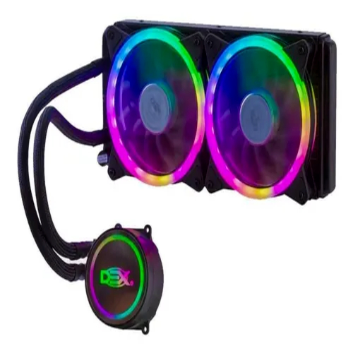 water Cooler Fan Duplo Rgb 240mm Para Processador Amd E Intel LGA2011/1155/1150/1156 AM3+/AM4