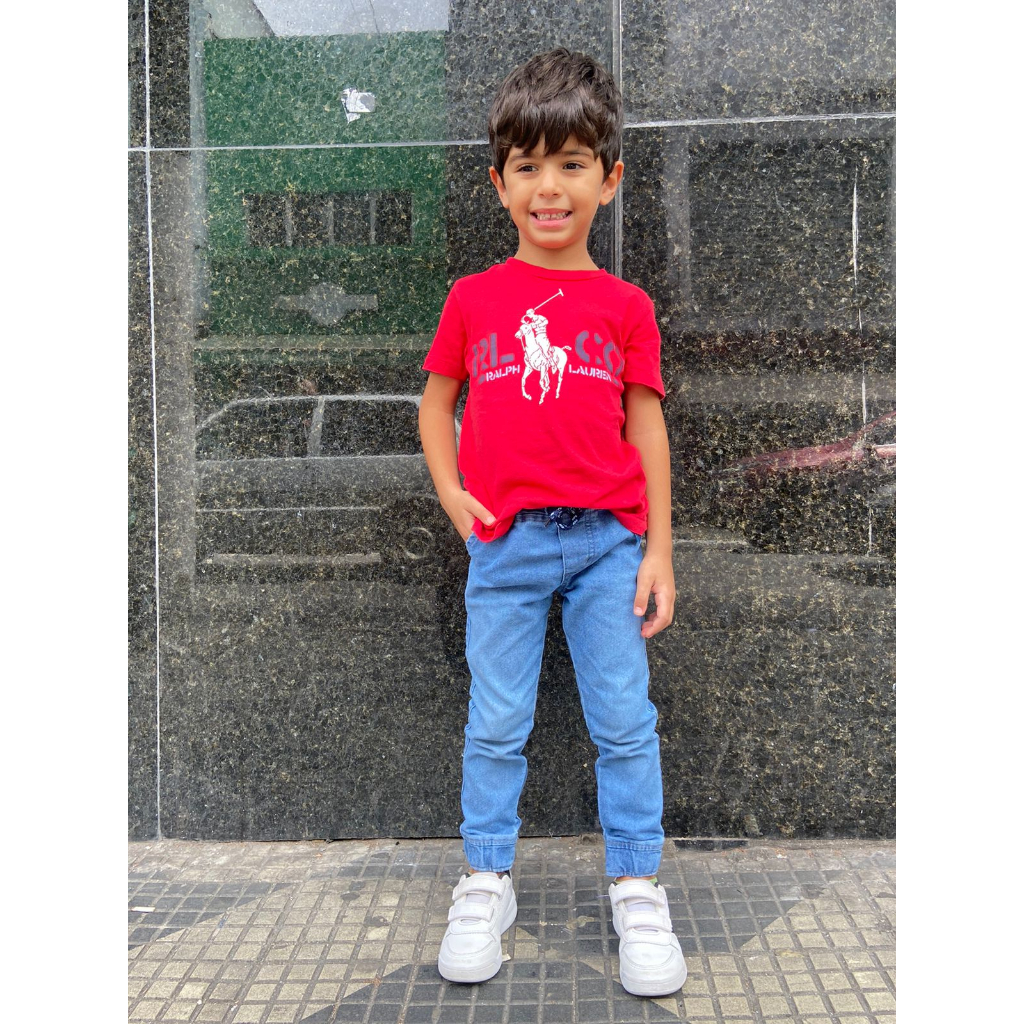 Calça Jogger Clara Infantil/Juvenil com Elástico na Barra e na Cintura.