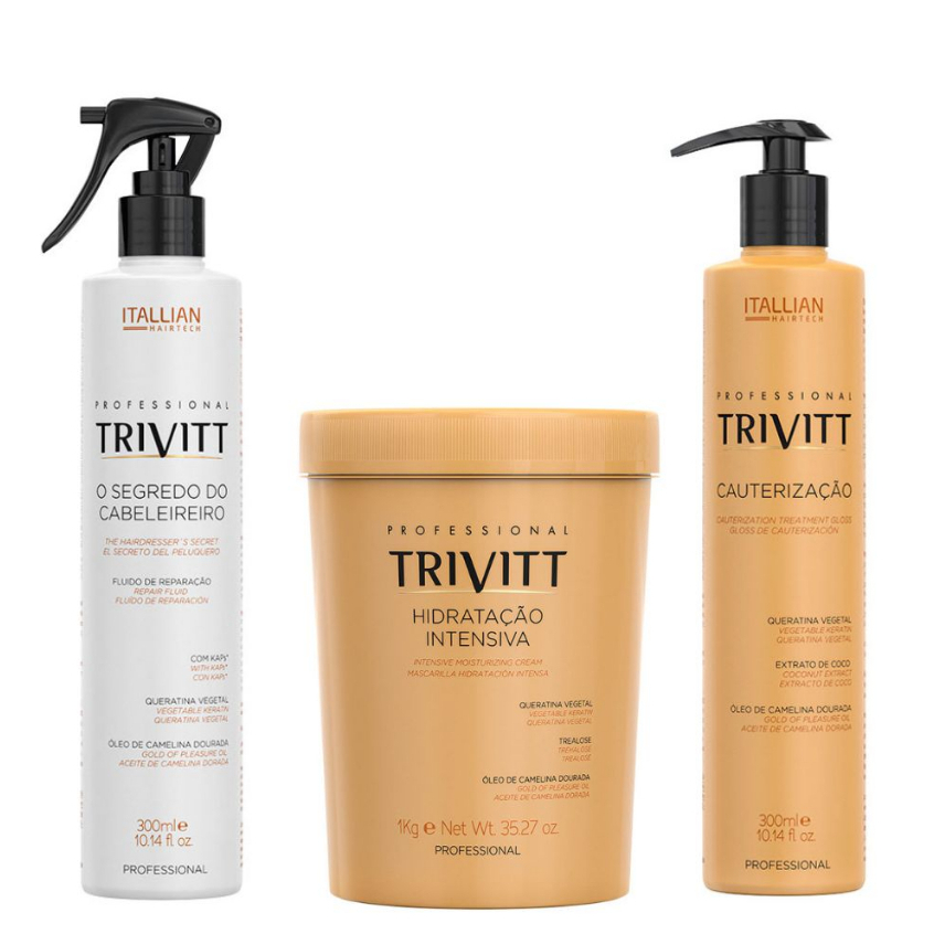 Trivitt Hidratação 1kg Cauterização Segredo Do Cabeleireiro