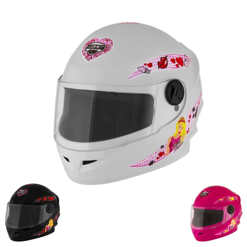 Capacete Infantil De Moto Integral Fechado Mixs Start Selfie Para Criança Tamanho 54 em Oferta na Shopee