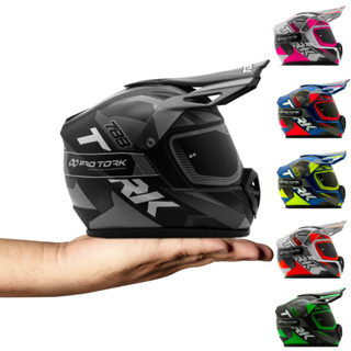Cofrinho Mini Capacete Cross Pro Tork Factory Edition Cofre Para Moedas Com Tampa Decorativo Presente Enfeite Decoração