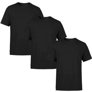 Kit 3 Camisetas Masculina Lisas Algodão 100% Confortável Academia Confortável Cores Sortidas 30.1 em Oferta na Shopee