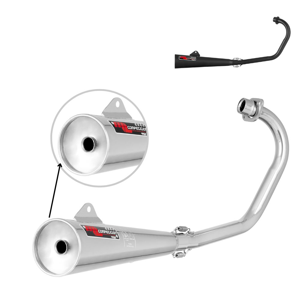 Escapamento Escape Descarga Titan 150 ESD 2009 - 2013 ML Competition Curto Super Adventure em Oferta na Shopee