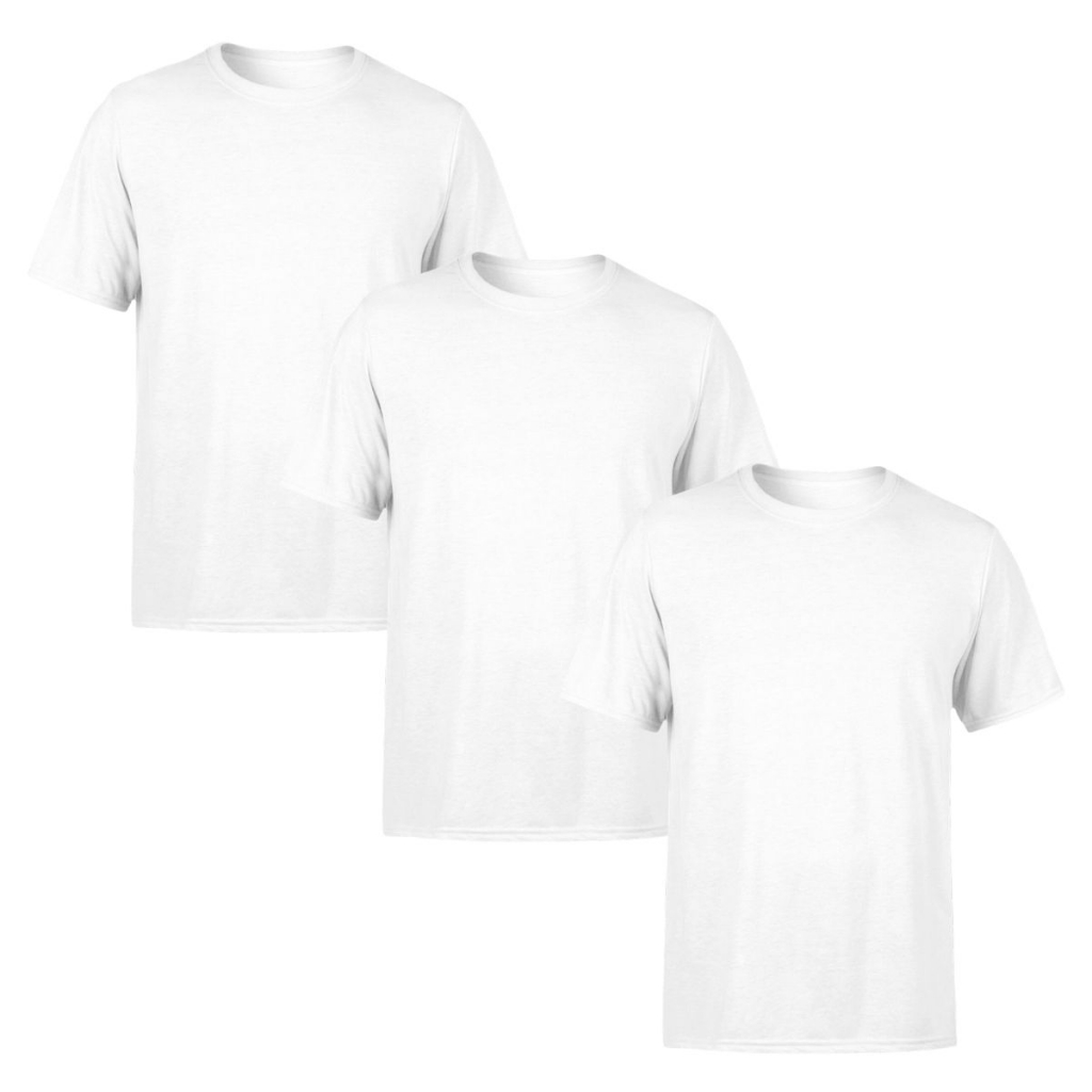 Kit 3 Camisetas Masculina Fio 30.1 Algodão Academia Treino 100% Confortável Camisa Cores Lisas em Oferta na Shopee