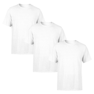 Kit 3 Camisetas Masculina Fio 30.1 Algodão Academia Treino 100% Confortável Camisa Cores Lisas em Oferta na Shopee
