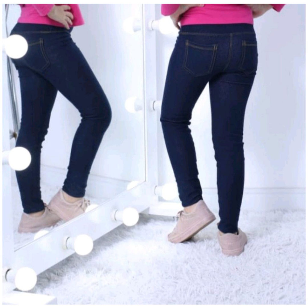 Legging Cotton Imita Jeans Infantil