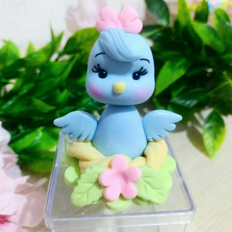 Passarinho de Biscuit para Lembrancinha Personalizada Jardim Encantado em Oferta na Shopee