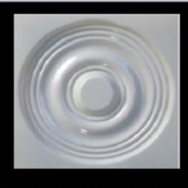 Forma/molde Em Abs 3d 1mm Gesso E Cimento - Florão 34cm