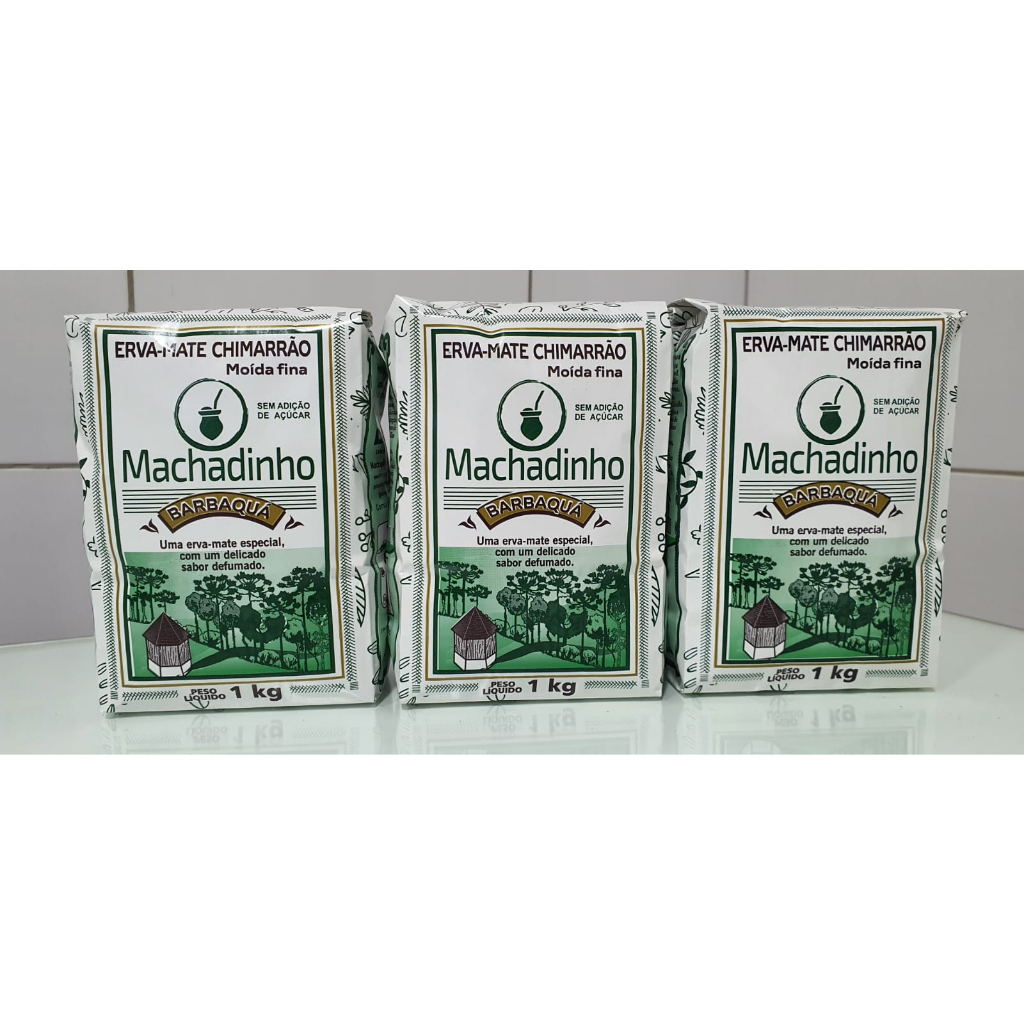 kit 3 kg de Erva Mate Machadinho Defumada EMBALADA A VÁCUO