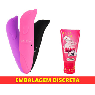 Kit Vibrador Golfinho + Xanaloka Gel Excitante Masturbador