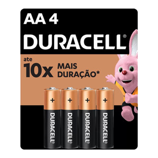Pilha Duracell Alcalina AA - 4 Unidades