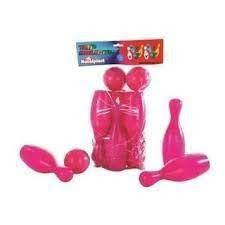 Jogo de Boliche pequeno plástico Rosa brinquedo Super Resistente. em Oferta na Shopee