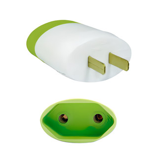 Adaptador Tomada Americana - Entrada 3 Pinos Brasil - Saída 2 Pinos Chatos EUA USA Estados Unidos
