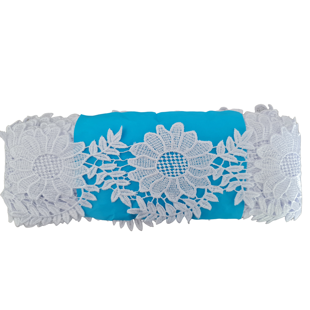 Renda Guipir Branca Larga Com 13 Metros C 641 em Oferta na Shopee