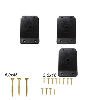 Kit 3 Suporte Retro Para Mesas Redondas Mesas De Cabeceiras Pés Cônicos