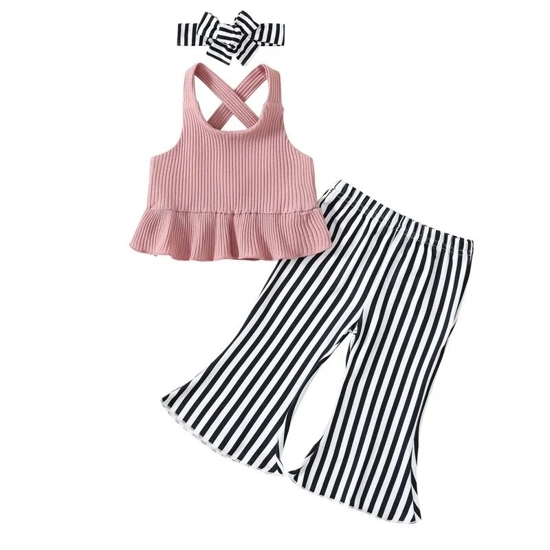 Conjunto com calça flare bebê menina  bebê blogueira