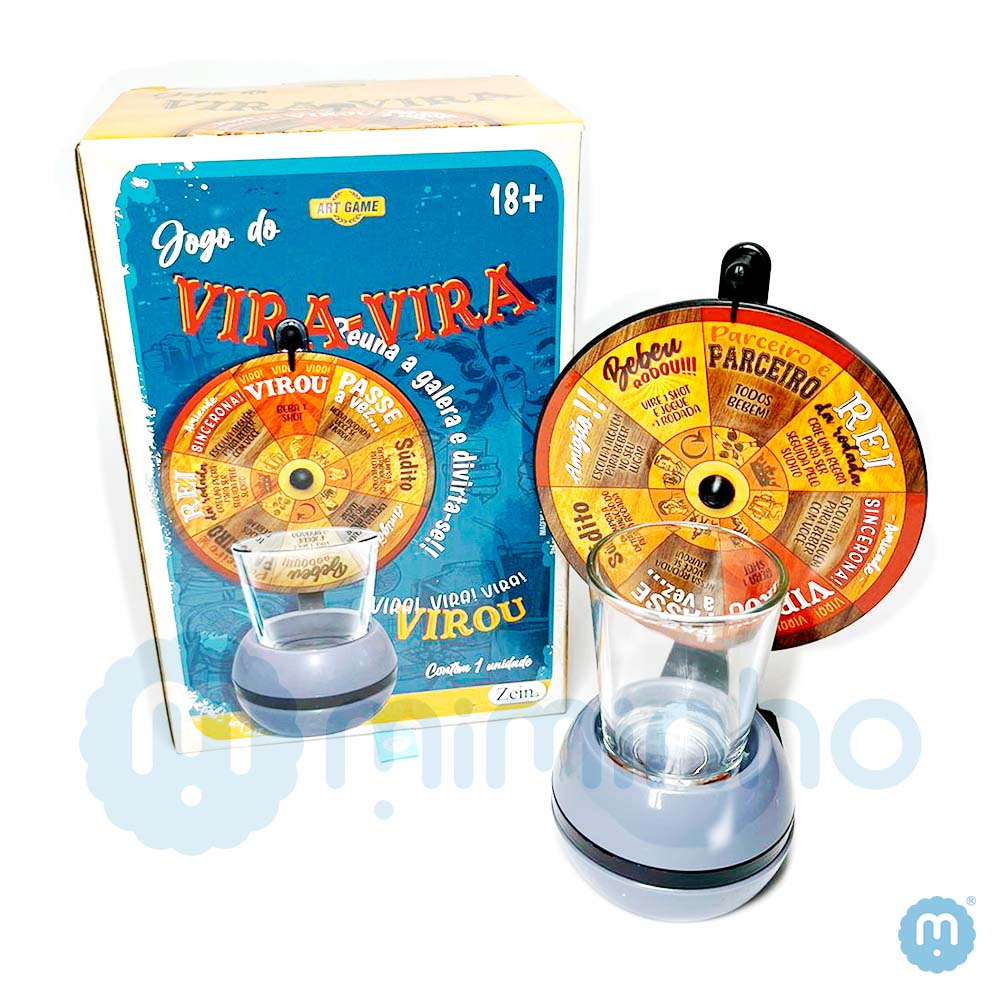 Jogo Vira Vira Roleta Shot Drinks