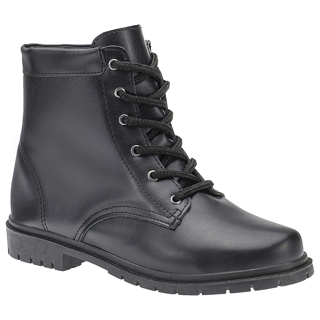 Bota Coturno Feminino Cano Baixo Medio Tratorado Confortável Blogueira Tendência Elegante Casual