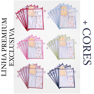 Kit c/ 5 Saquinhos Maternidade Organizadores para Bolsa Maternidade em TULE + TAGS Acrílica (ESCOLHA A COR) em Oferta na Shopee