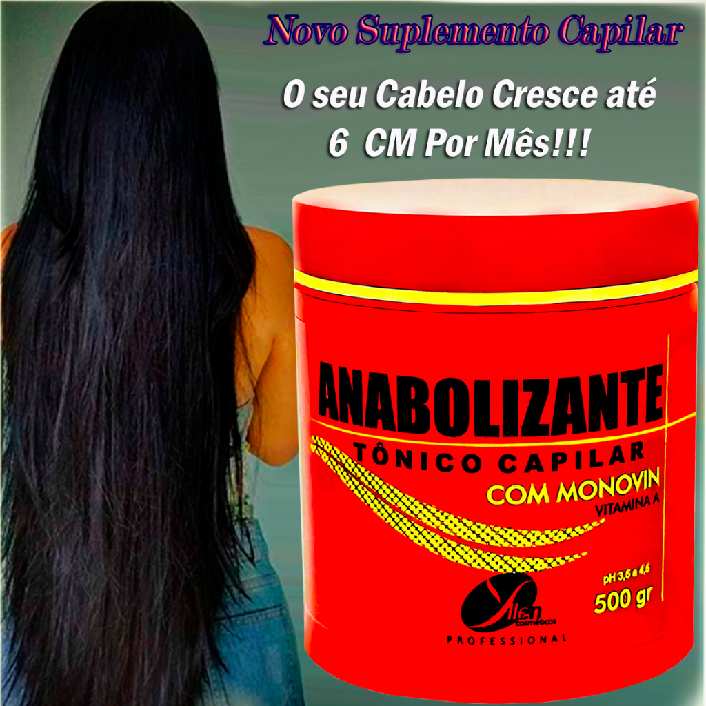 Creme Crescer Cabelo Mascara Nutricao Cabelo Anabolizante