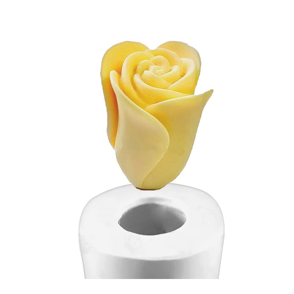 Molde de Silicone Botão de Rosa Alta fazer Decoração Vela Sabonete Artesanal Lembrancinha Artesanato