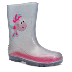Galocha Infantil Menino Menina Impermeável Bota de Chuva Confortável Cano Alto 09.14