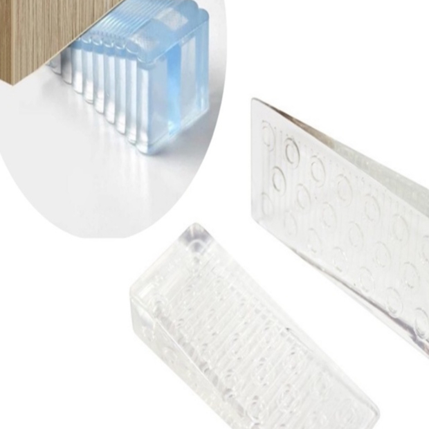 OFERTA Aparador Peso Porta Discreto Transparente Com 2 peças Multiuso Universal Bestfer Silicone