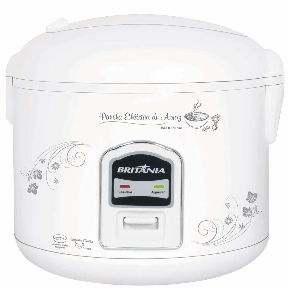 Panela de Arroz Eletrica Britânia Pa10 Prime Branca 127v