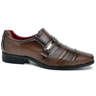 Sapato Social Masculino Oxford Confortável Moderno Elegante Estiloso Esporte Fino Clássico da Moda Slim Ortopédico Tamanho Grande
