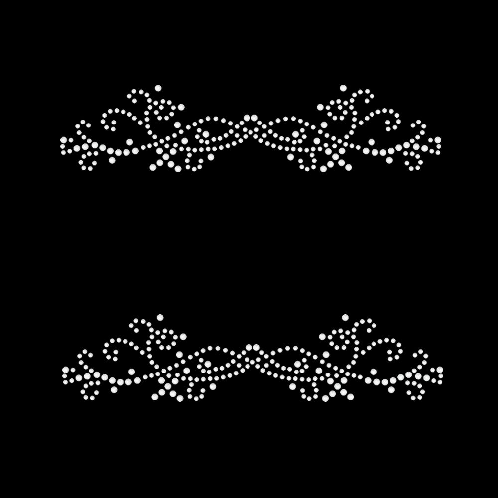 Arabesco (Par) Prata - Ref.4046 - aplique strass