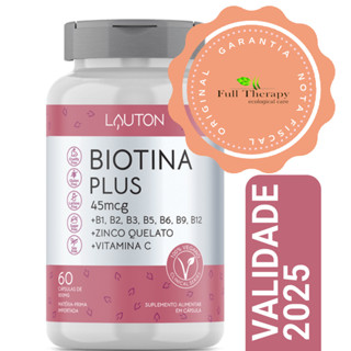 Biotina Plus - 45mcg - 60 Cápsulas | Lauton Nutrition