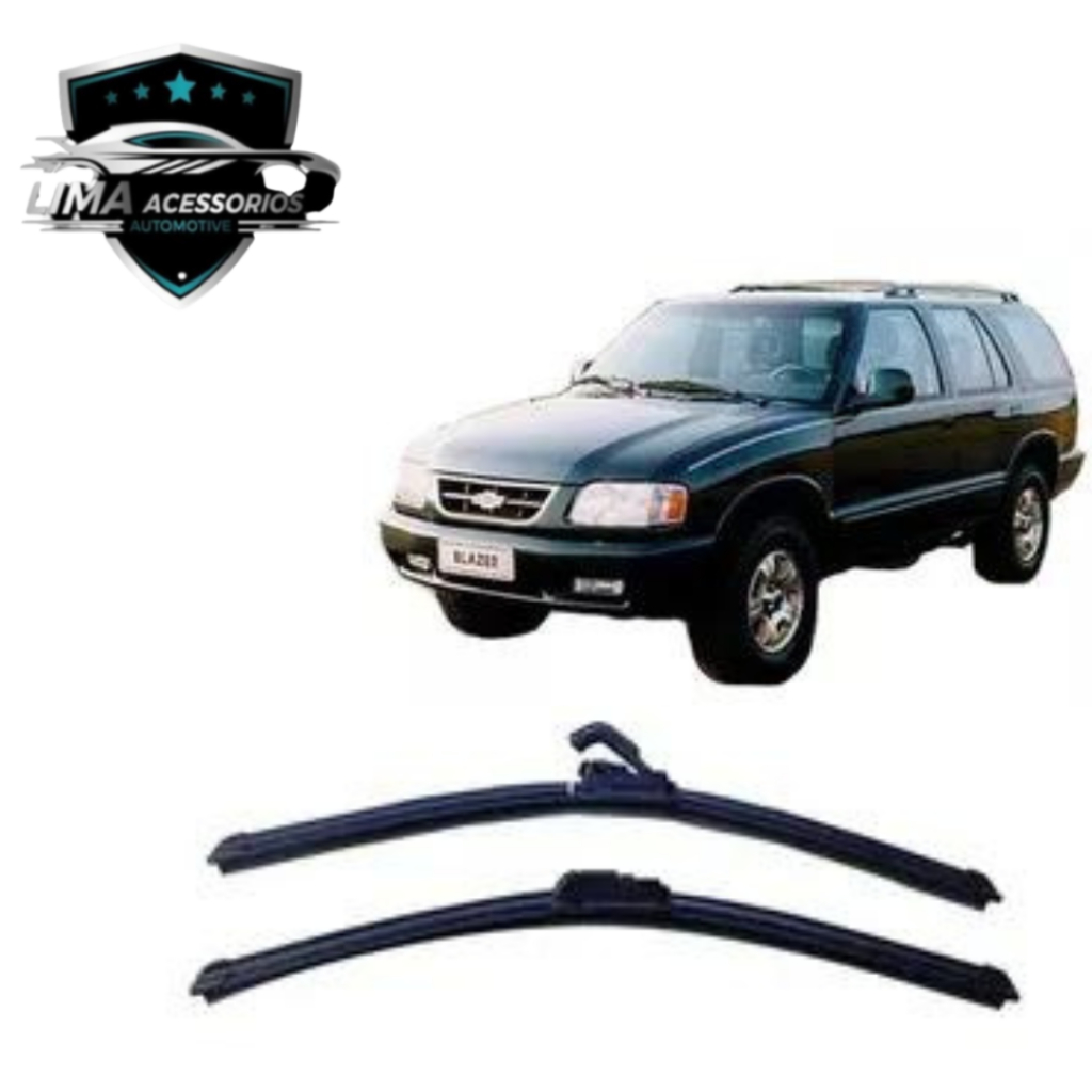 Kit Limpador Para-brisa Dianteiros Gm Blazer 1995 1996 1997 1998 1999 2000 2001 2002 2003 2004 2005 2006 2007